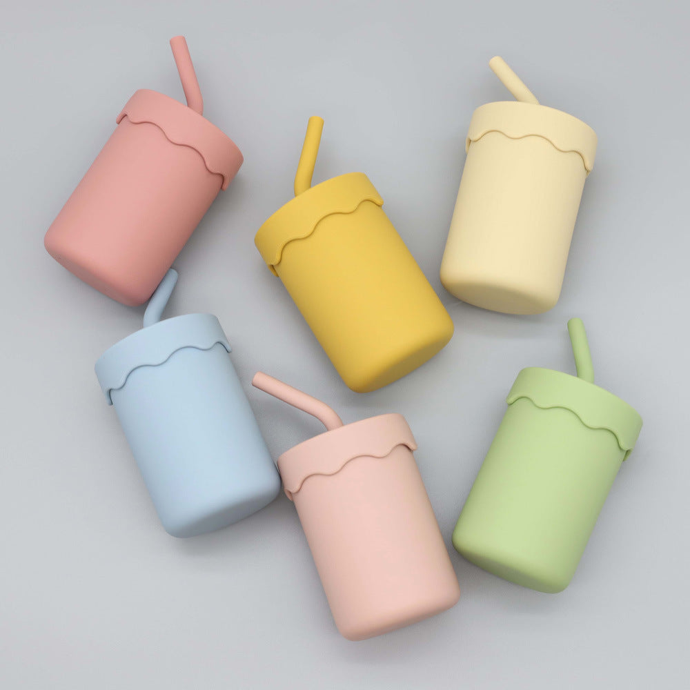 Silicone Toddler Cup with Straw